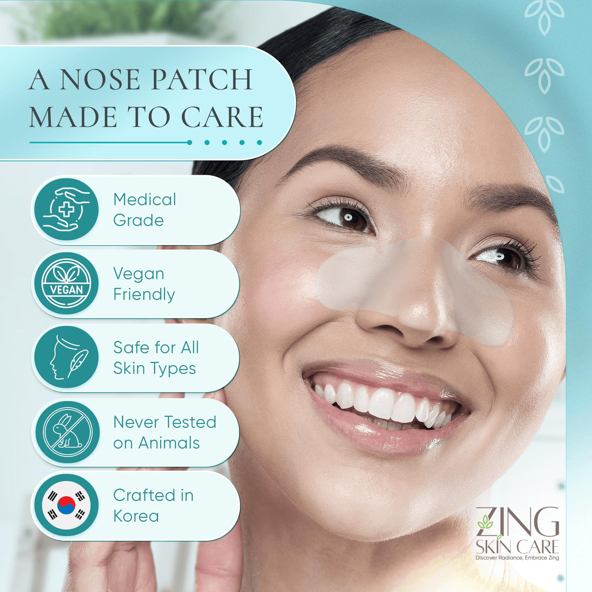 ZING SKIN CARE close-up of patch texture demonstrating gentle adhesion