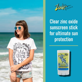 Zinka clear stick twist-up detail for mess-free application benefit