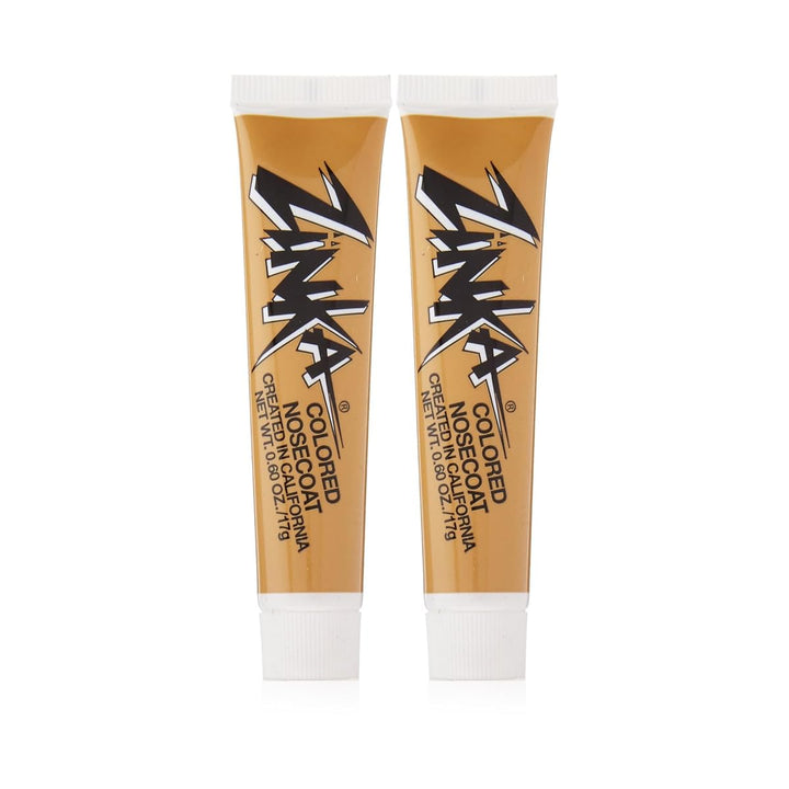 Zinka flesh front packaging showing two tubes and brand logo for quick grab-and-go protection