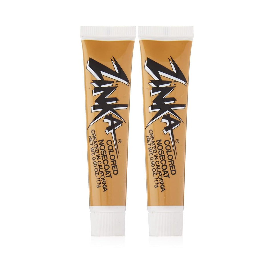 Zinka flesh front packaging showing two tubes and brand logo for quick grab-and-go protection