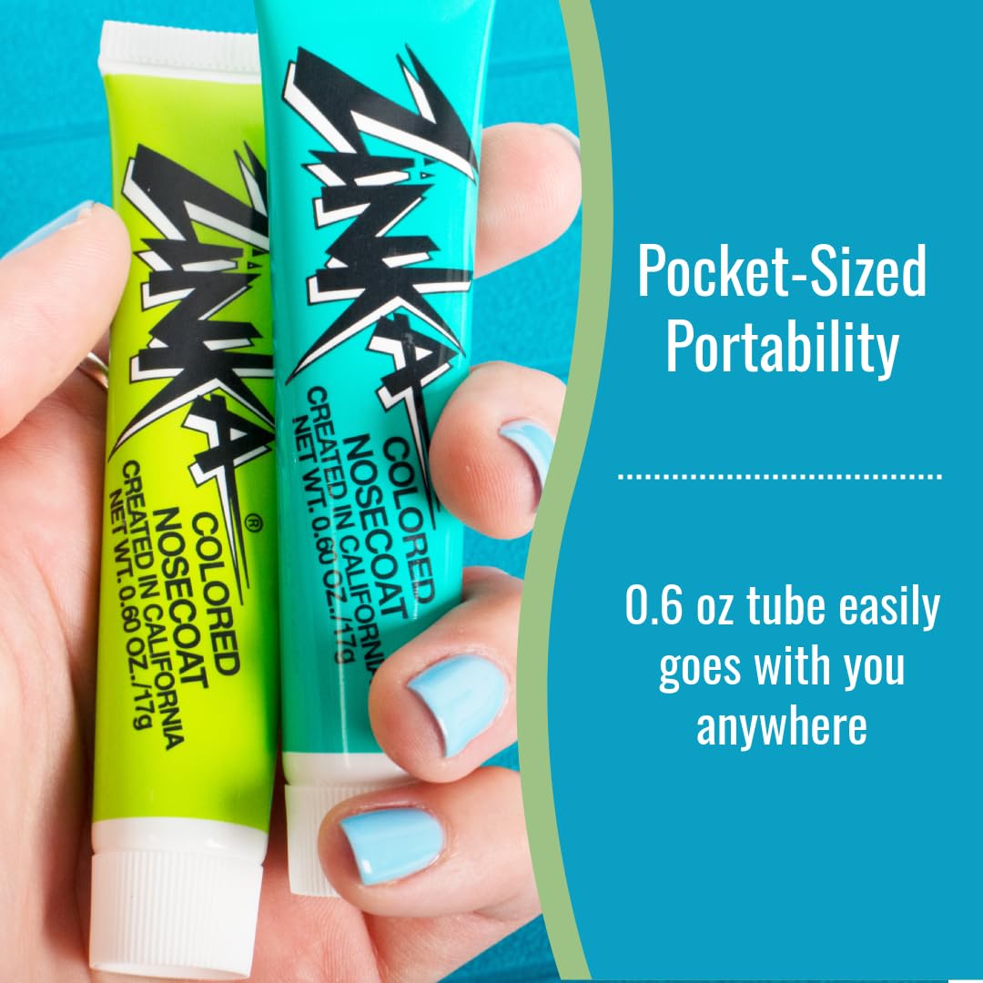 Zinka tube open with cap highlighting easy direct-application convenience