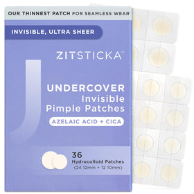 ZitSticka front packaging showing product count and clear patch concept