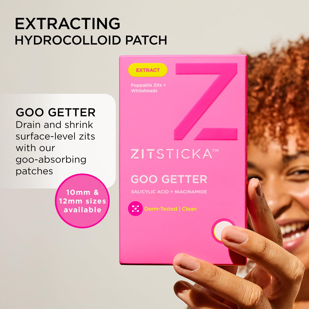 ZitSticka close-up patch texture highlighting thin waterproof film