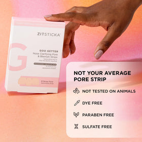ZitSticka ingredient callout with salicylic acid and niacinamide benefits