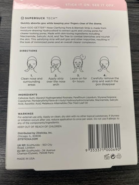 ZitSticka packaging near compost icon showing biodegradable disposal