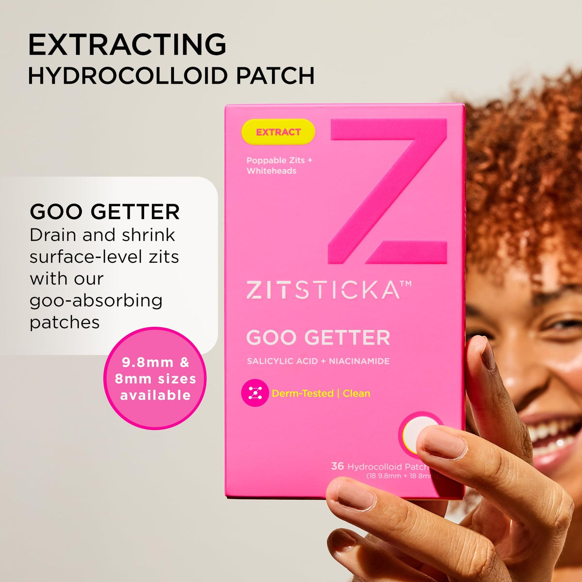 ZitSticka close-up of patch texture demonstrating absorption