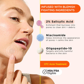 ZitSticka detailed shot of dissolving microdarts delivering active ingredients deeply