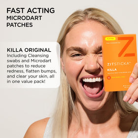 CLEANA prep swab by ZitSticka used to clean skin for better patch adhesion