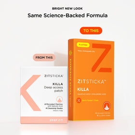 ZitSticka KILLA in a toiletry bag showing portability and on-the-go use