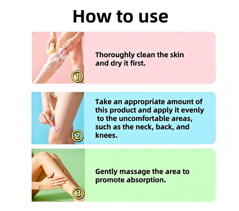 Ziweilianlian balm applied to ankle showing easy massage and comfort
