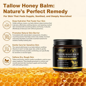 ZIXSD whipped tallow texture close-up highlighting smooth, airy cream absorbency