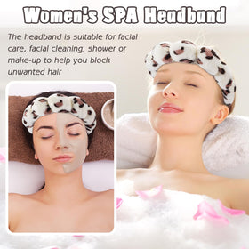 Zkptops headband worn while washing face, keeps hair back and prevents wet strands