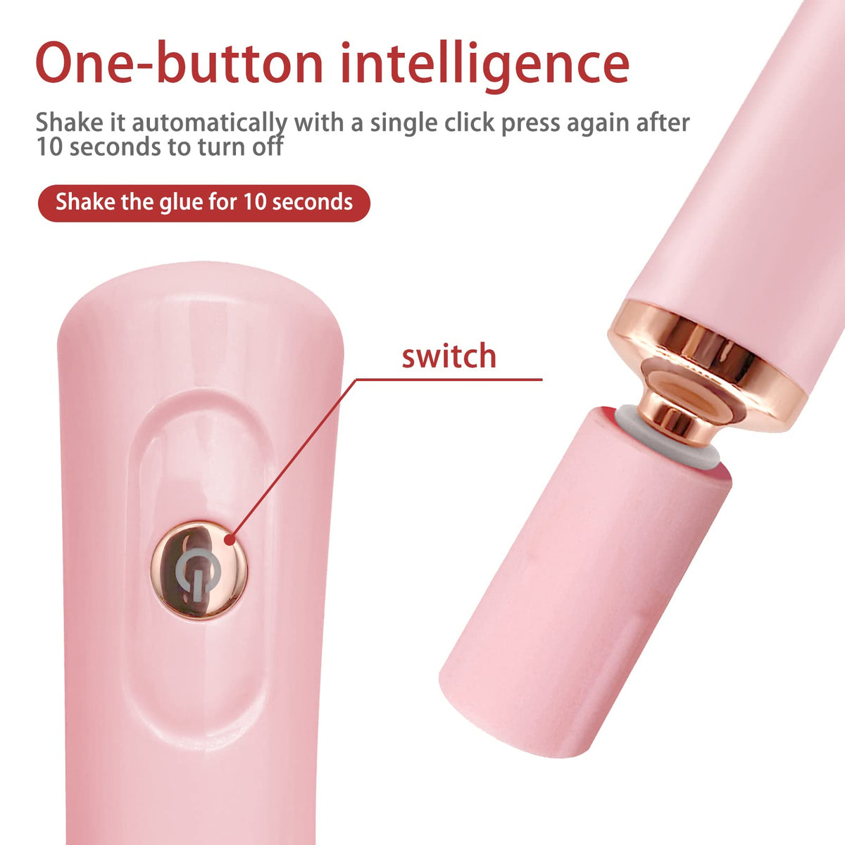 ZLMONDEE bottle insert detail showing secure hold for faster, uniform shaking