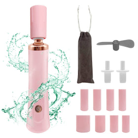 ZLMONDEE front view of pink shaker showing compact design and quick mixing benefit