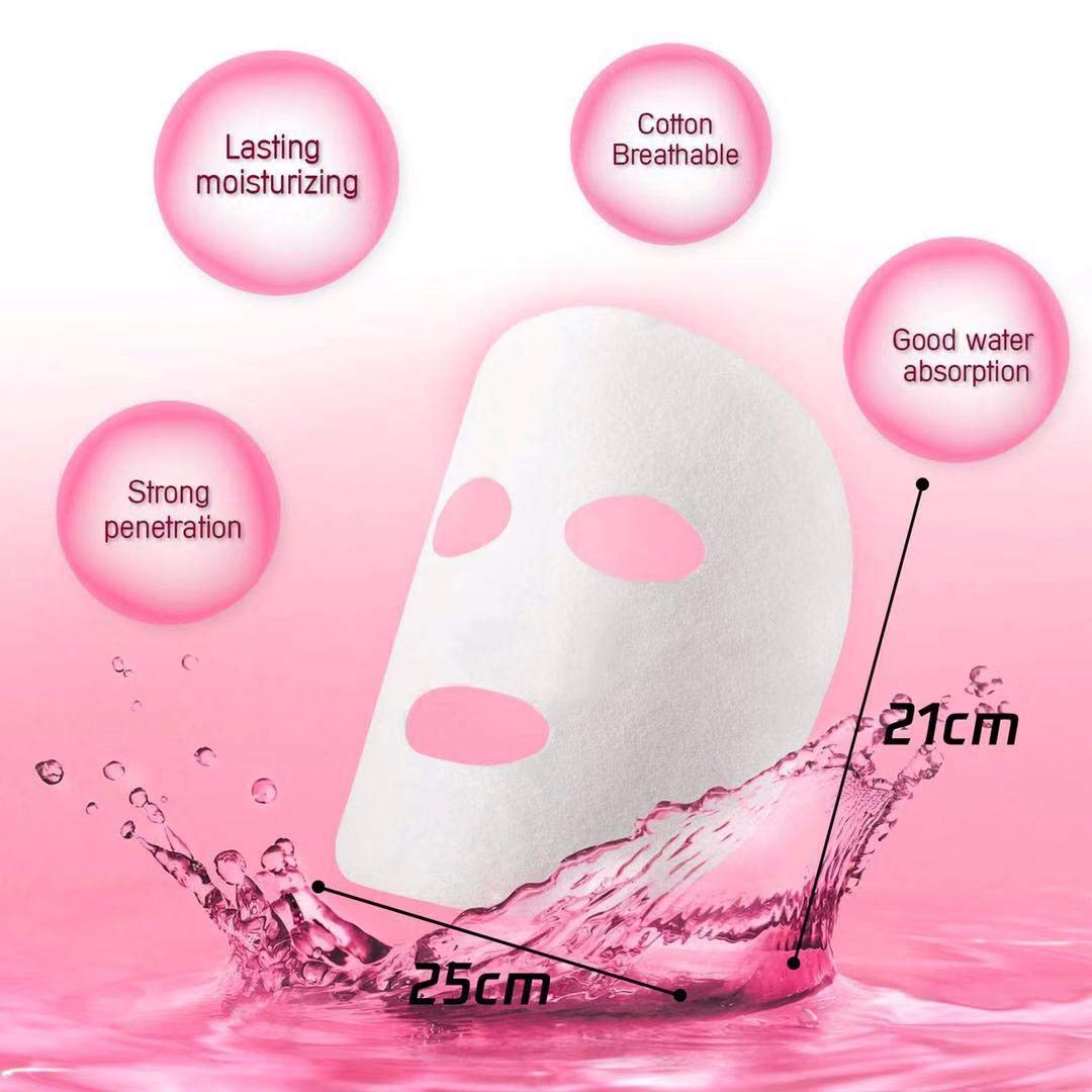ZMBeautk fully expanded sheet mask laid flat showing coverage and absorbency