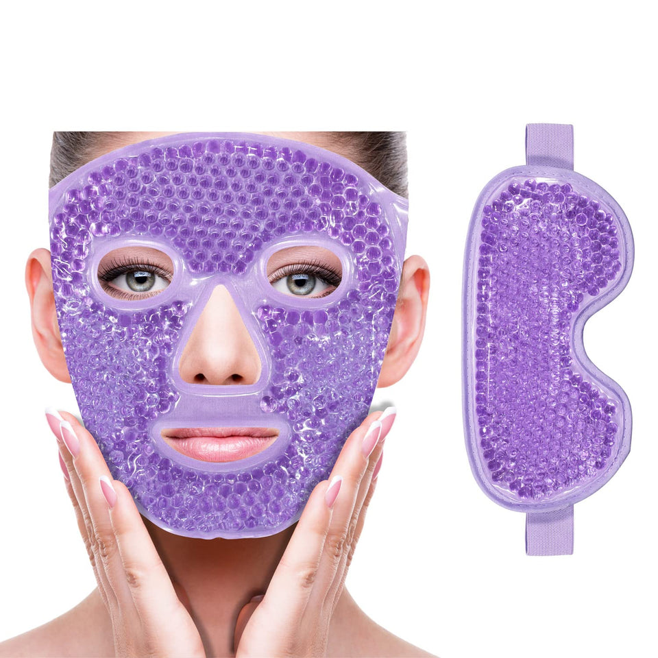 ZNÖCUETÖD front packaging showing both purple eye and face masks for clarity and value