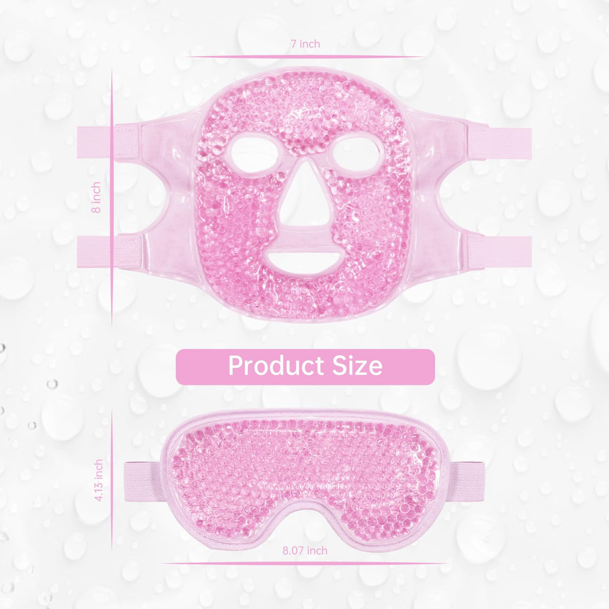 ZNÖCUETÖD boxed set packaging with included eye and face mask for gifting and storage