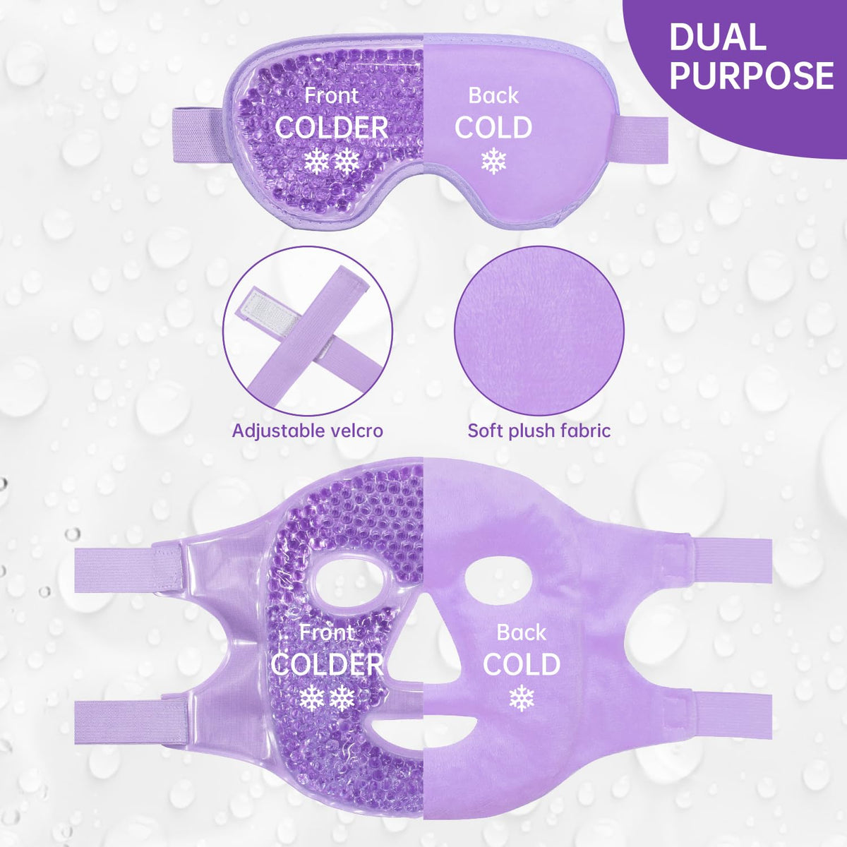 ZNÖCUETÖD size comparison with hand showing scale and targeted coverage benefit