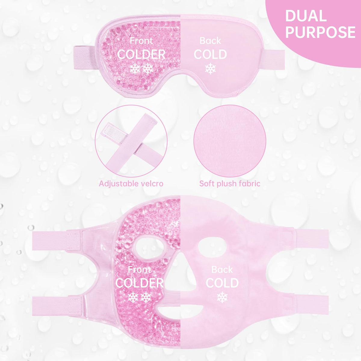 ZNÖCUETÖD hand holds masks to illustrate size and easy portability for travel
