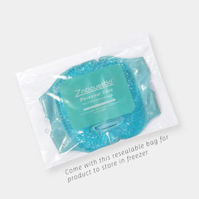 ZNÖCUETÖD mask beside hand for size comparison illustrating facial coverage