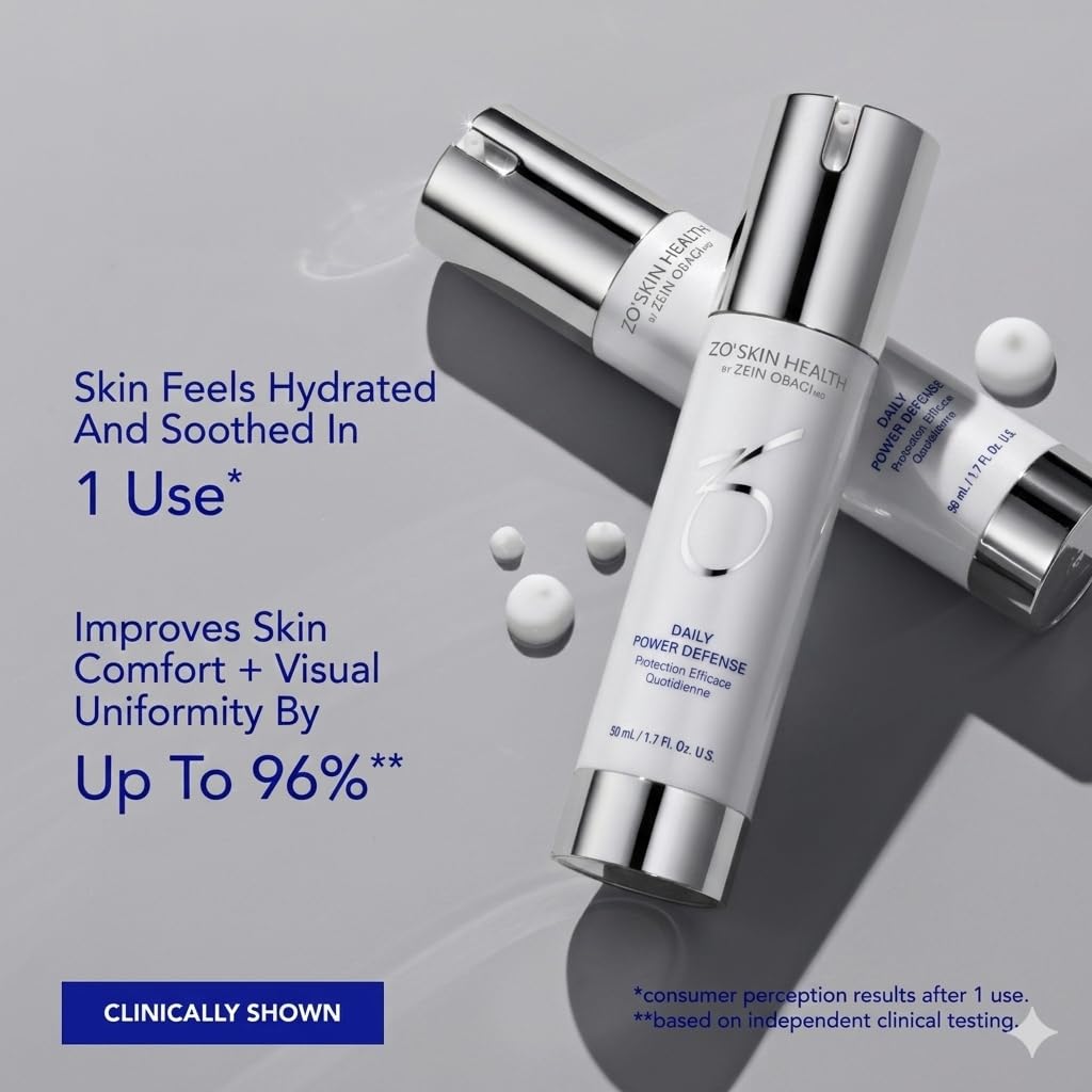 ZO SKIN HEALTH bottle held in hand for size comparison and easy-daily-use benefit