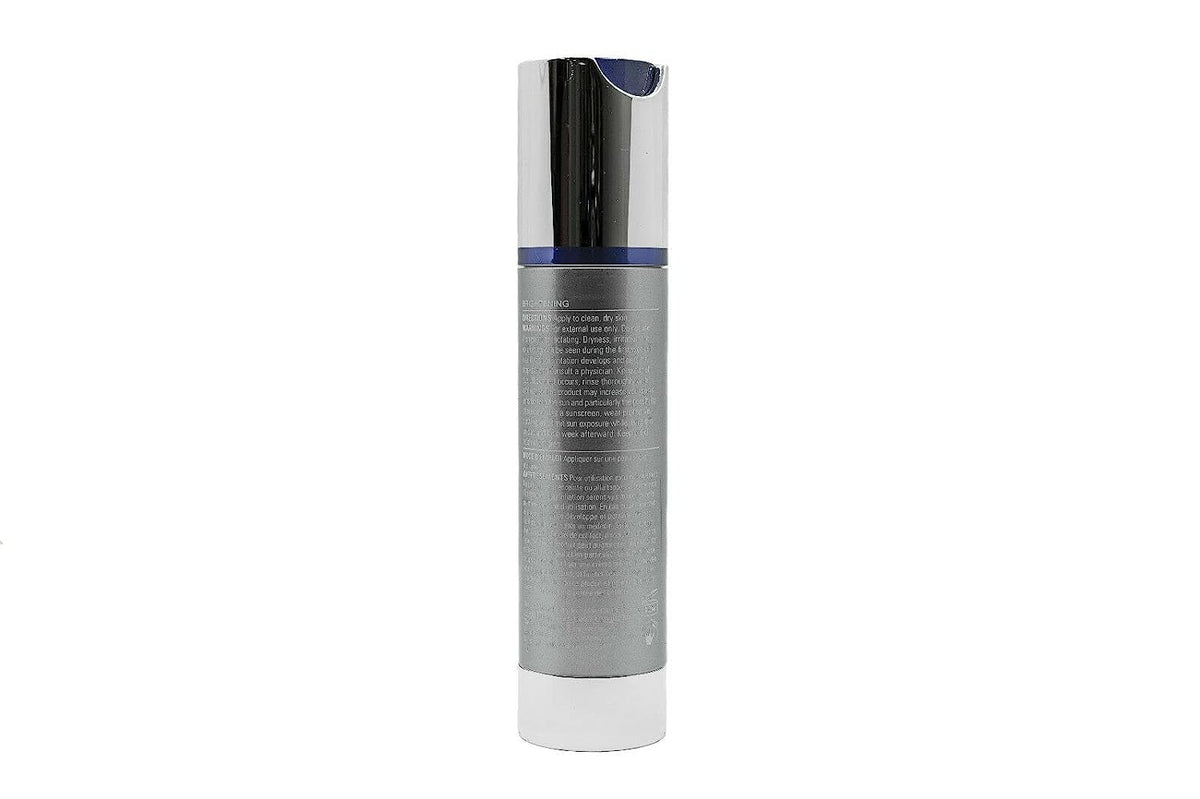 ZO Skin Health container beside ruler demonstrating compact size and travel-friendly benefit