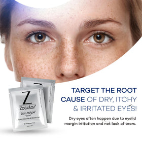 zocular wipe closeup texture highlighting soft cloth and gentle finish