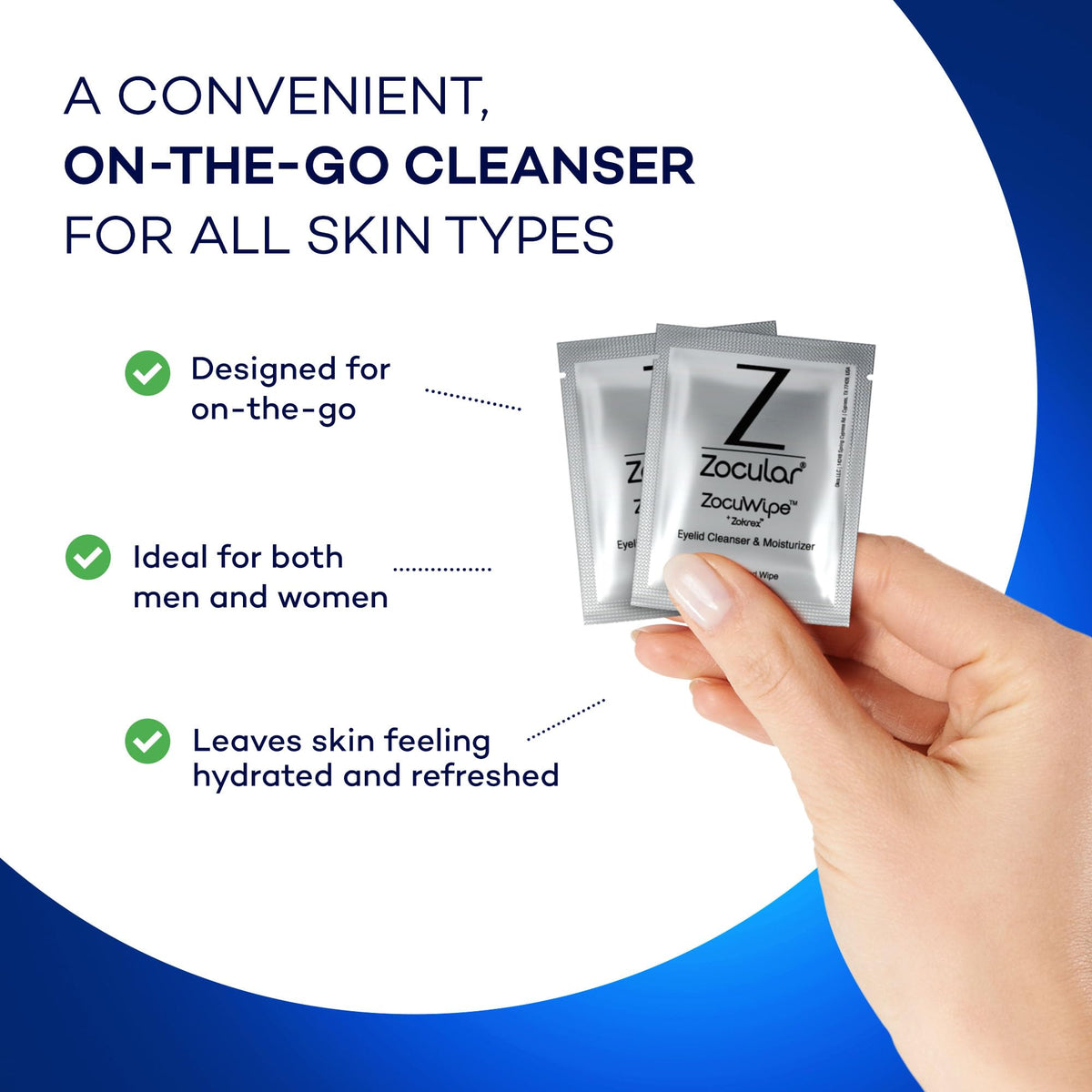 Zocular ingredients label closeup revealing okra-derived Zokrex complex details