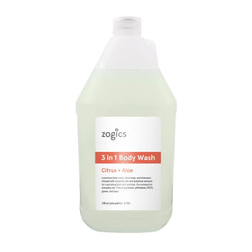Zogics in gym shower setting illustrating durable refill use for facilities