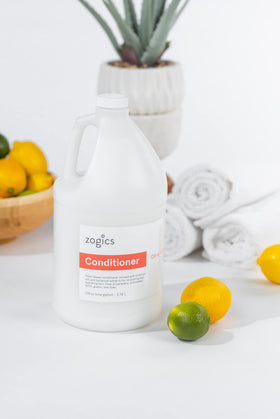 Zogics size and scale gallon comparison illustrating economical storage and value