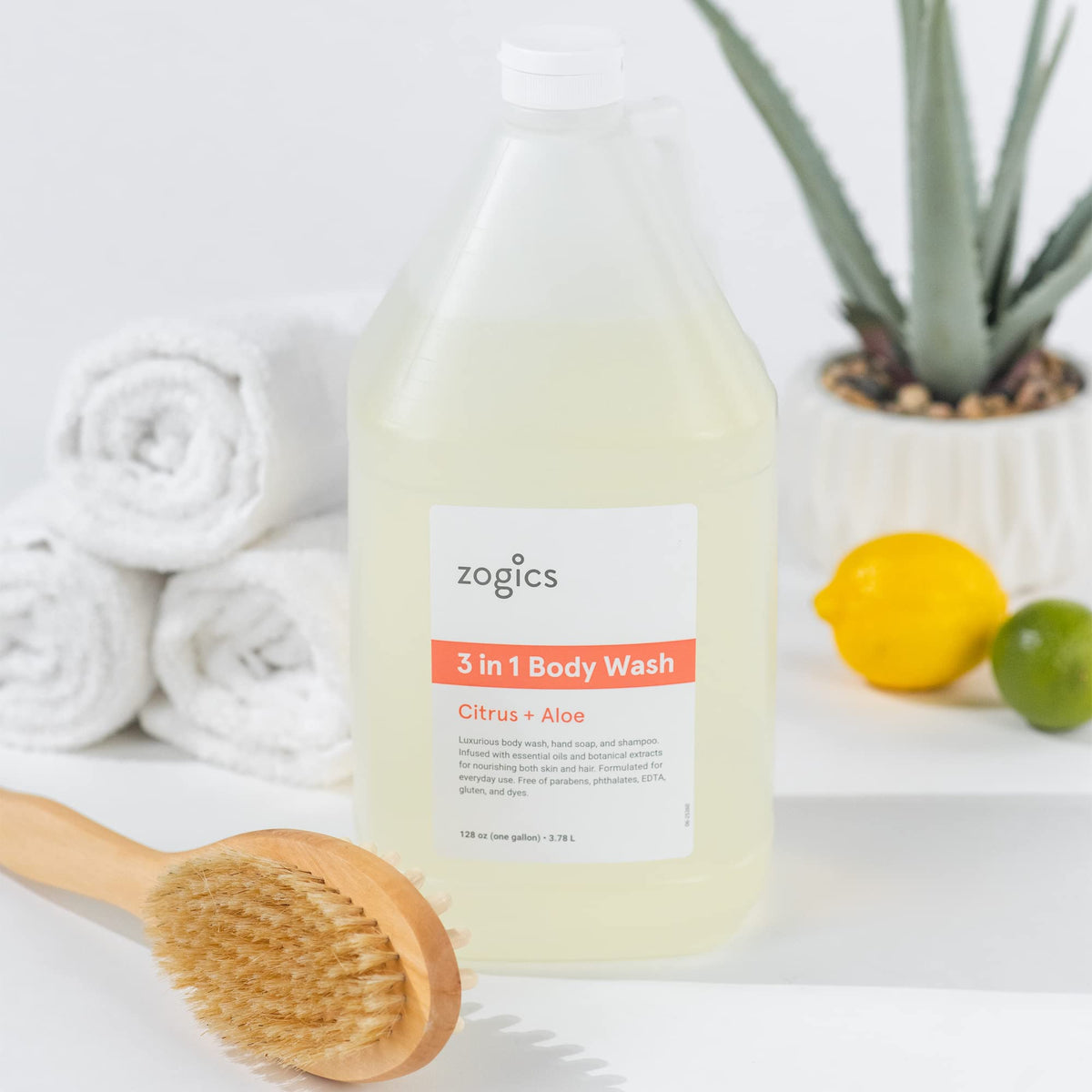 Zogics lather close-up showing creamy texture and moisturizing performance