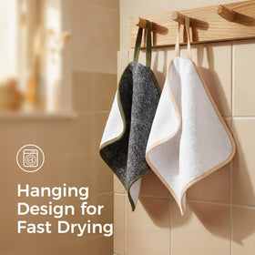 ZOMCHI rich foam lather on towel demonstrating quick lathering with less soap benefit