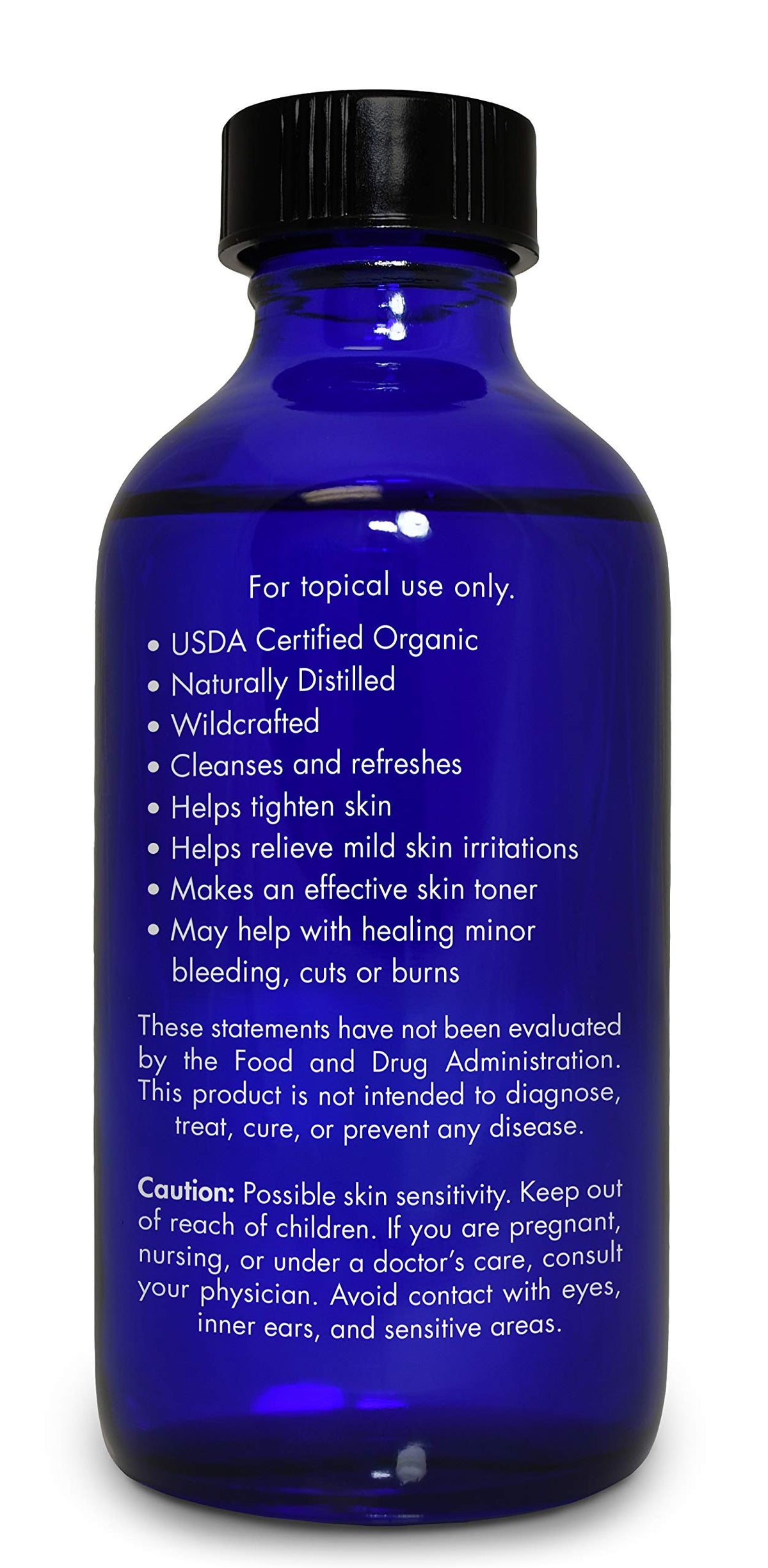 Zongle Therapeutics glass bottle close-up highlighting pure distilled liquid