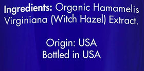 Zongle Therapeutics pouring witch hazel to show clear texture and flow