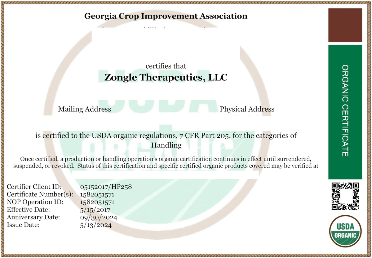Zongle Therapeutics applied to scalp illustrating clarifying hair care benefit