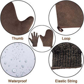 ZOQINI exfoliating glove texture removes dead skin for smoother tan