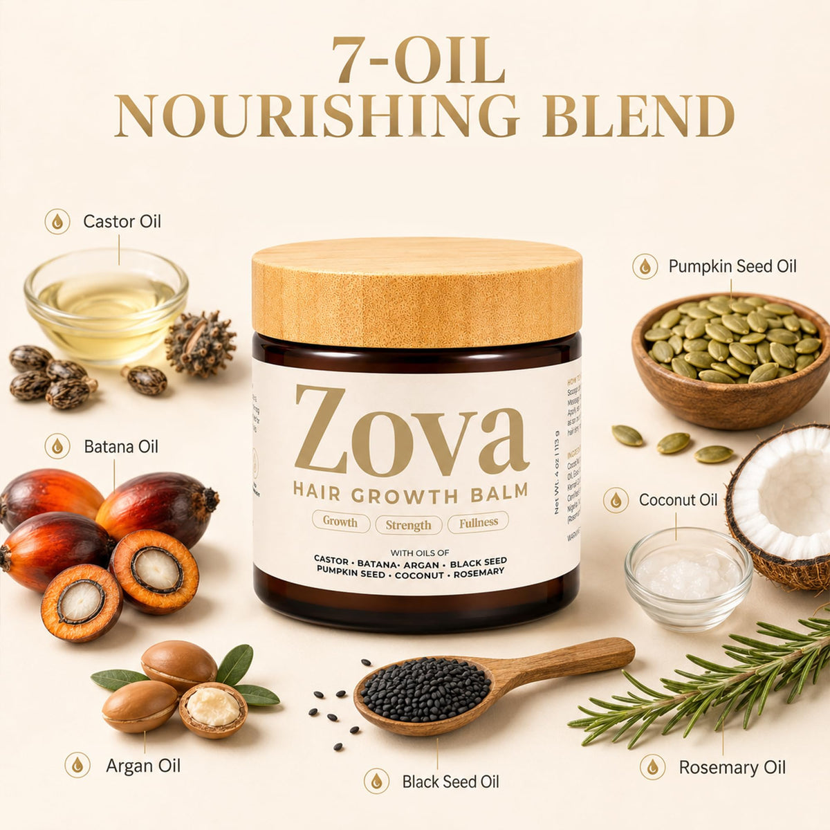 Zova Growth sealing ends comparison showing reduced dryness and softer tips