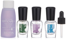 ZOYA front packaging showing mini four-piece kit and portable benefit