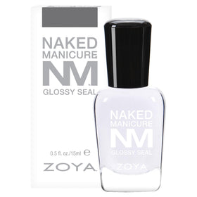 ZOYA glossy seal application on nails demonstrating high-shine finish and chip protection