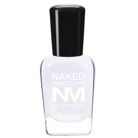 ZOYA glossy seal front bottle showing label and compact 0.5 fl oz size for clarity