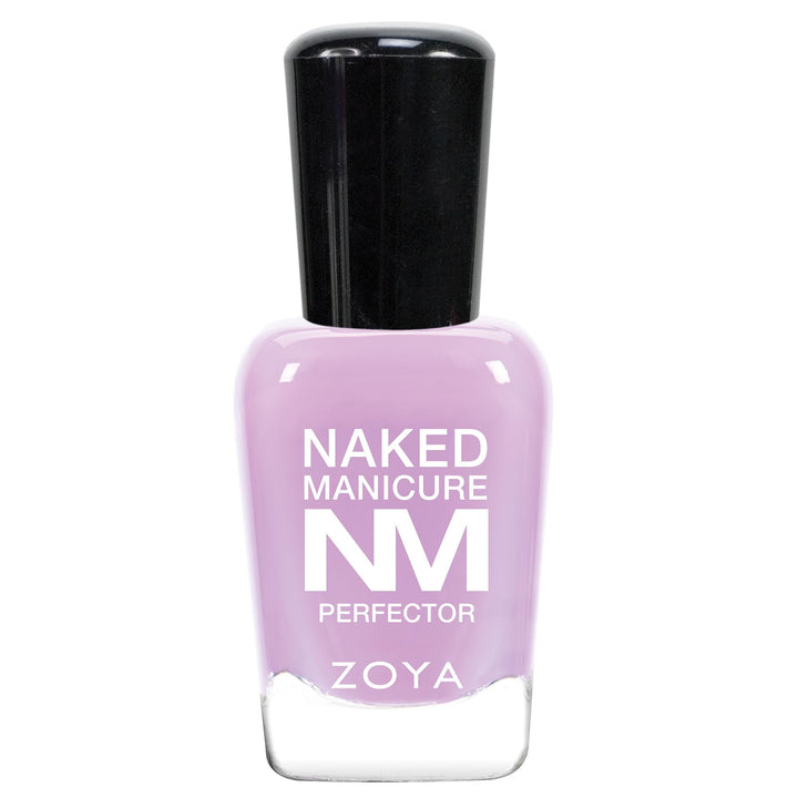 ZOYA bottle front packaging showing lavender perfector and neat brush for clean application