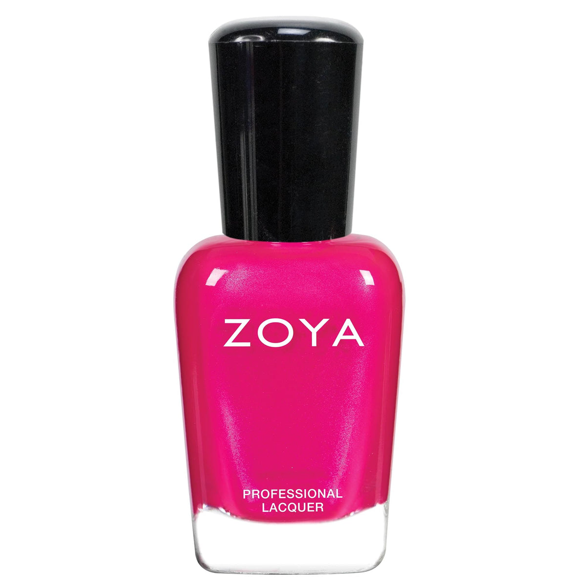ZOYA Lola front bottle showing neon fuchsia color and label for bold manicure