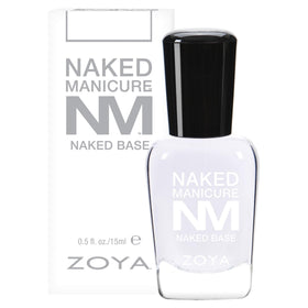 ZOYA Naked Manicure brush applying clear base coat illustrating smooth texture and adhesion