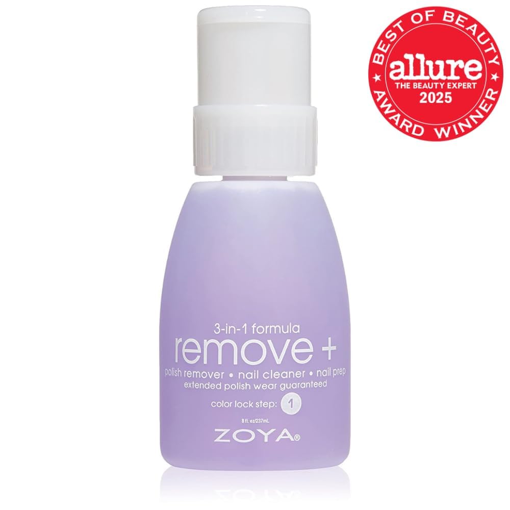 ZOYA bottle back label with ingredient details and usage instructions visible