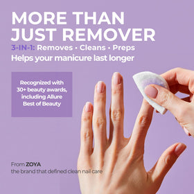 ZOYA close up of the clear liquid texture highlighting gentle conditioning