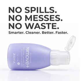 ZOYA liquid pouring from bottle showing easy application and controlled flow