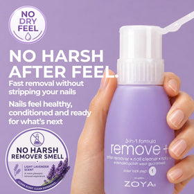 ZOYA 8 fl oz bottle next to a ruler for clear size and scale reference