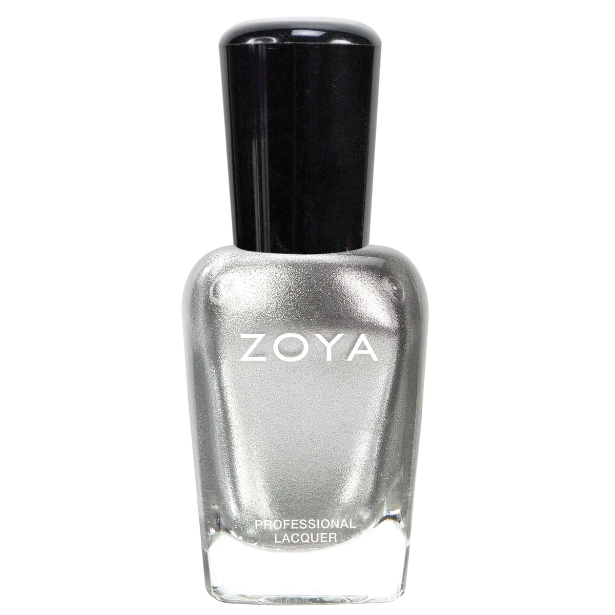ZOYA Trixie front bottle showing label and metallic silver color for clear product identification