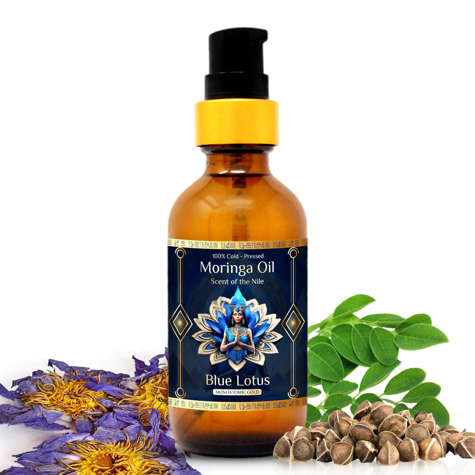 ZP.TECH bottle front view showing cold-pressed moringa oil benefits