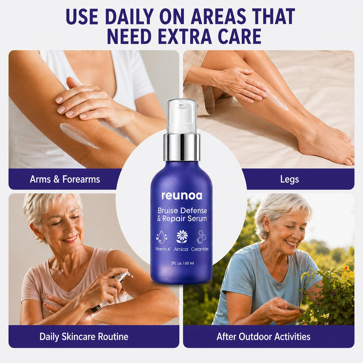 ZRRTXV Reunoa in bathroom setting showing daily routine fit and non-greasy finish